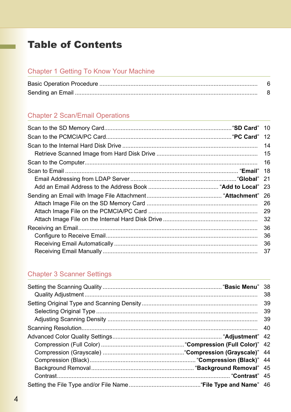 Panasonic C263 User Manual | Page 4 / 60