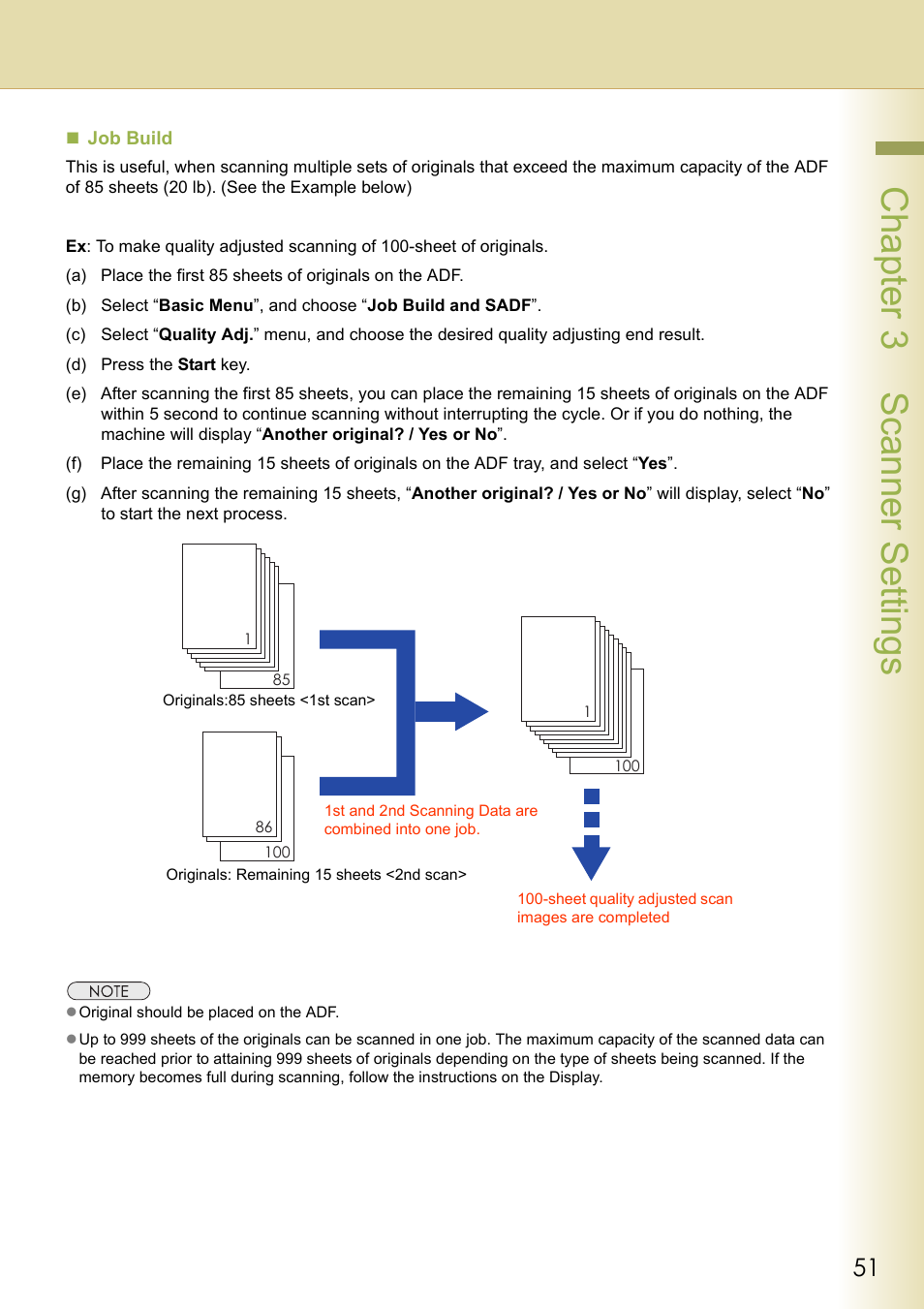 Chapter 3 scanner settings | Panasonic C263 User Manual | Page 51 / 60
