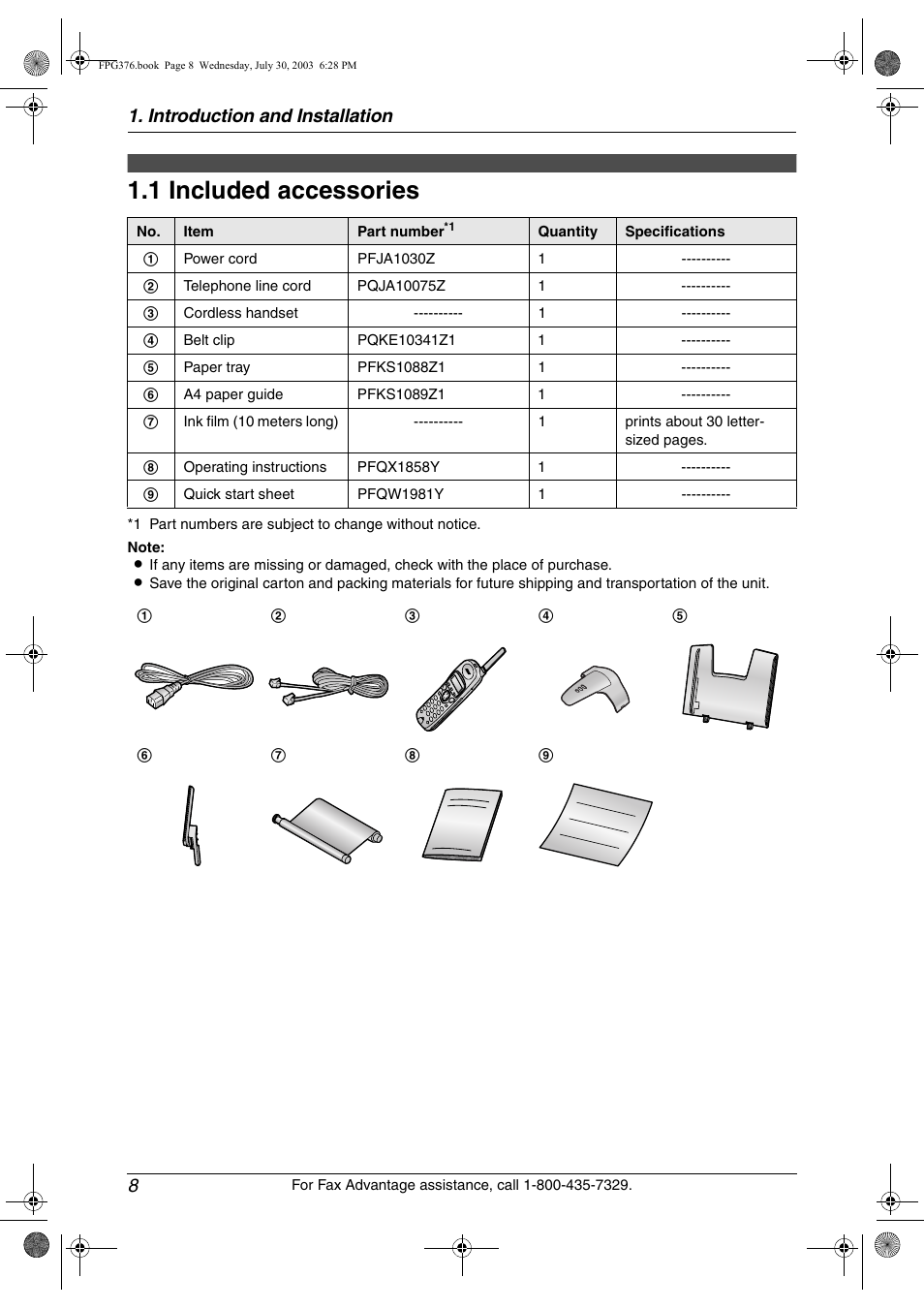 Panasonic KX-FPG377 User Manual | Page 10 / 94