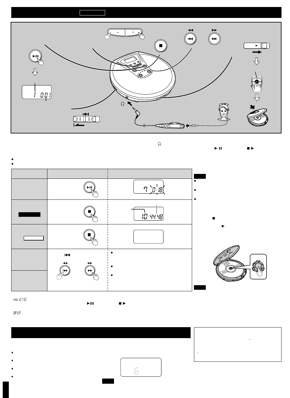 Sequential play, Anti-skip system | Panasonic SL-CT480 User Manual | Page 3 / 6