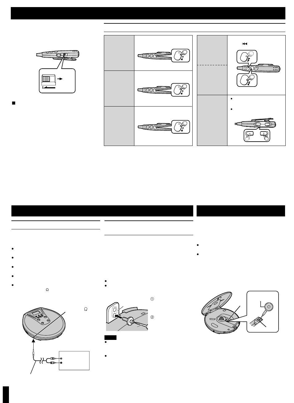 Using the unit with optional accessories, Maintenance, Using the wired remote control | Panasonic SL-CT480 User Manual | Page 5 / 6