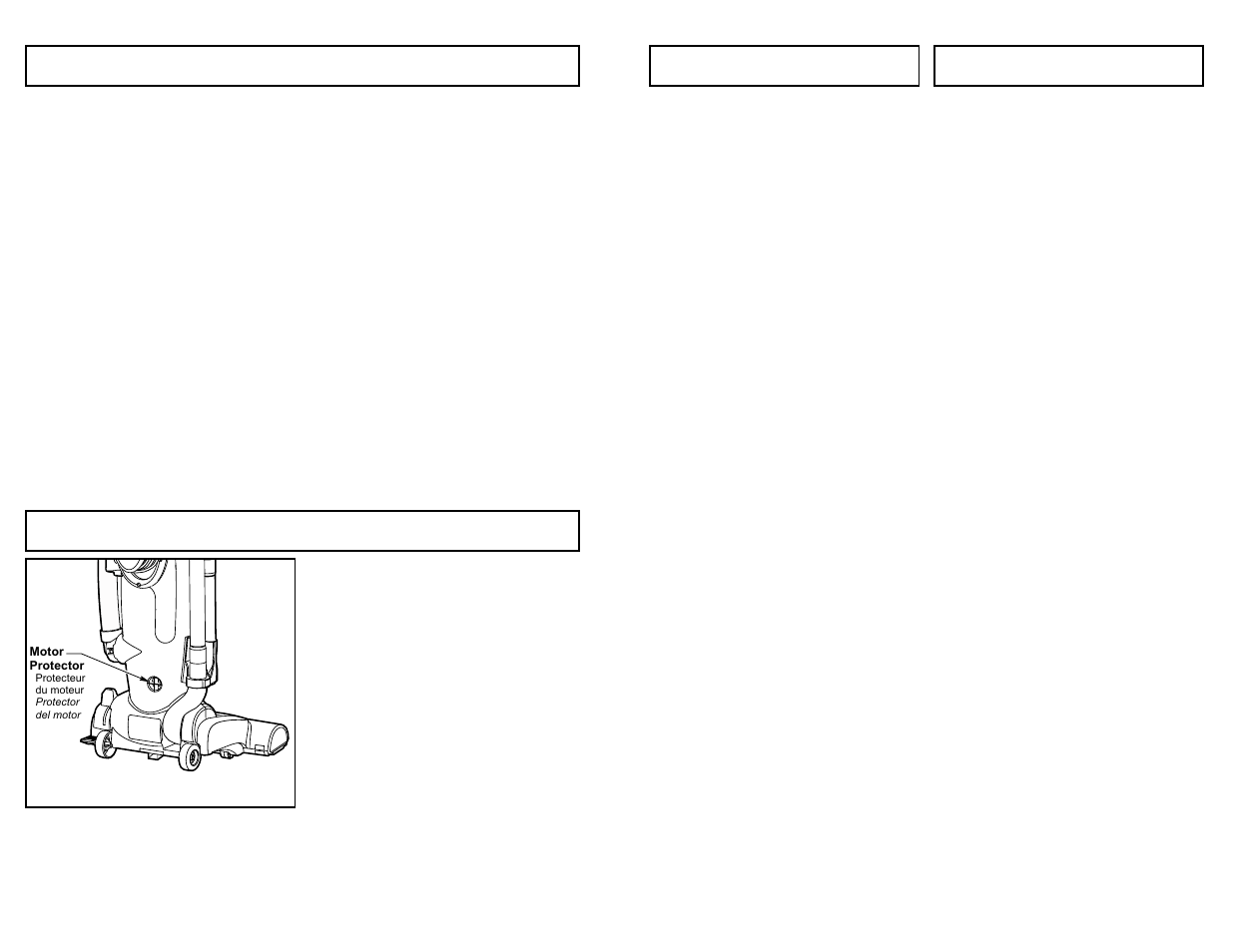 Thermal protector, Motor protector | Panasonic MC-V5485 User Manual | Page 18 / 52