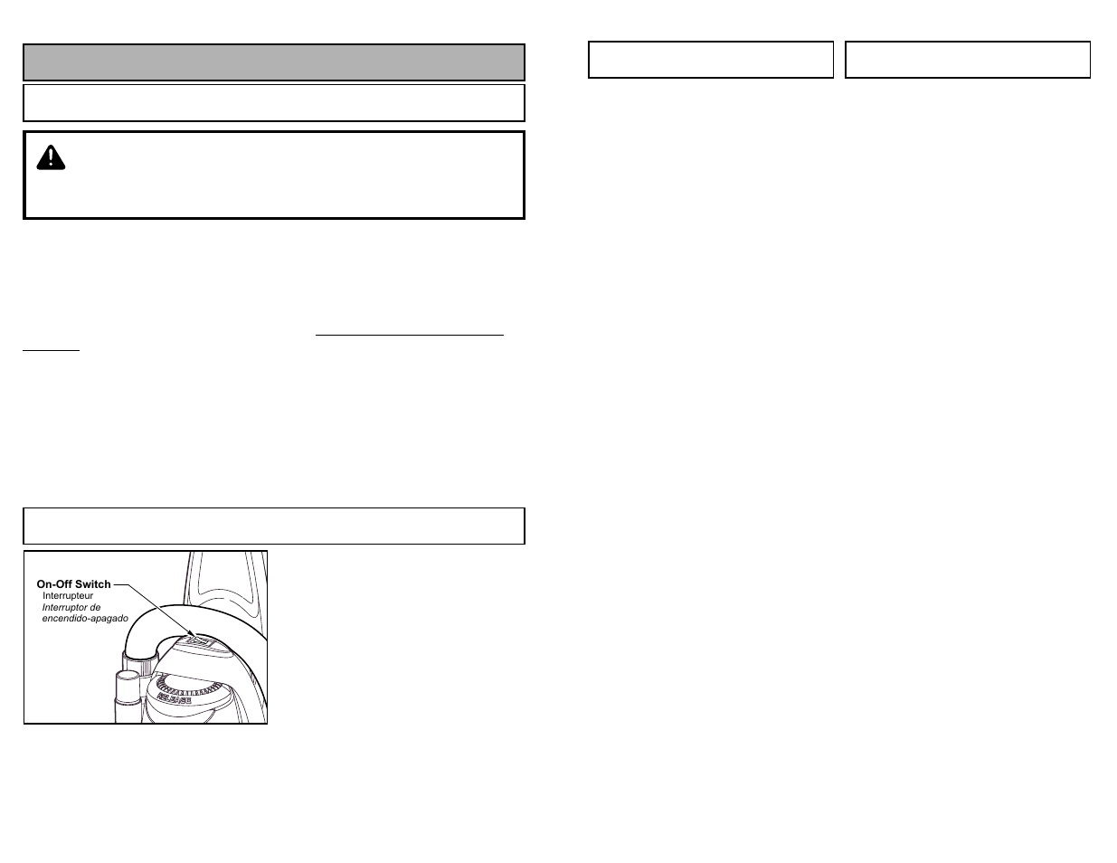 To operate cleaner, Power cord, On-off switch | Warning | Panasonic MC-V5485 User Manual | Page 20 / 52