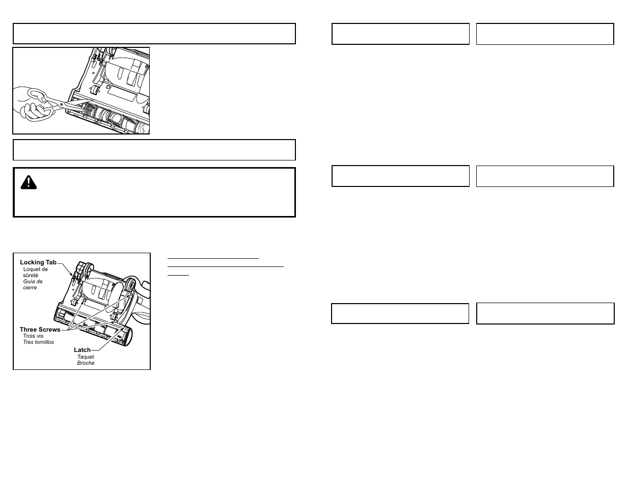 Removing and installing lower plate, Warning, Cleaning agitator | Panasonic MC-V5485 User Manual | Page 38 / 52