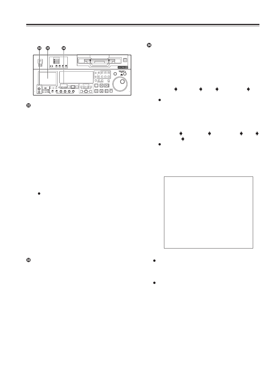 Parts and their functions, Front panel, Continued) | Rq p | Panasonic AJ-SD965 User Manual | Page 11 / 86