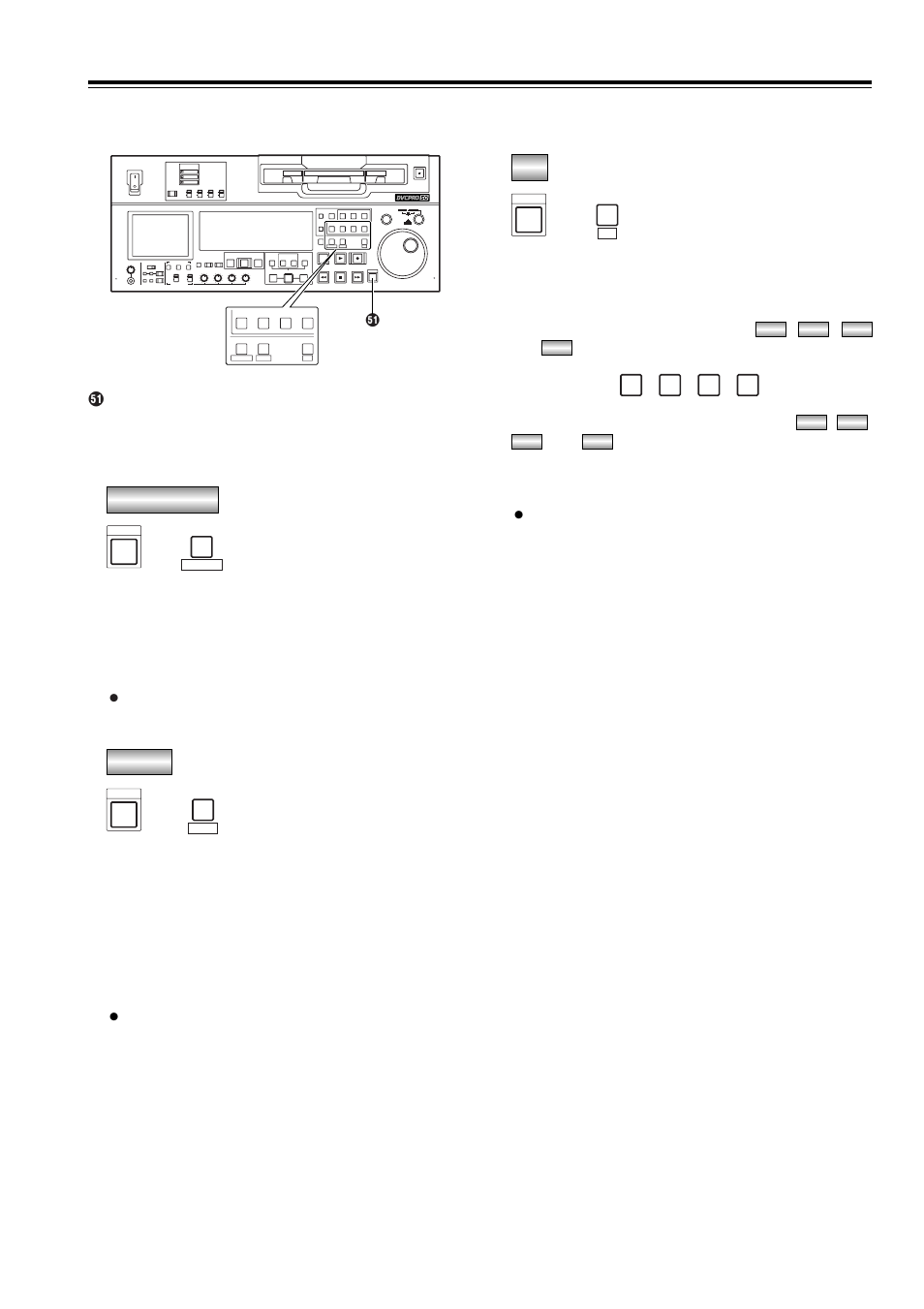 Parts and their functions, Front panel, Continued) | Pf4 pf3 pf2 pf1, Player tc preset, Recorder menu, Set pf | Panasonic AJ-SD965 User Manual | Page 15 / 86