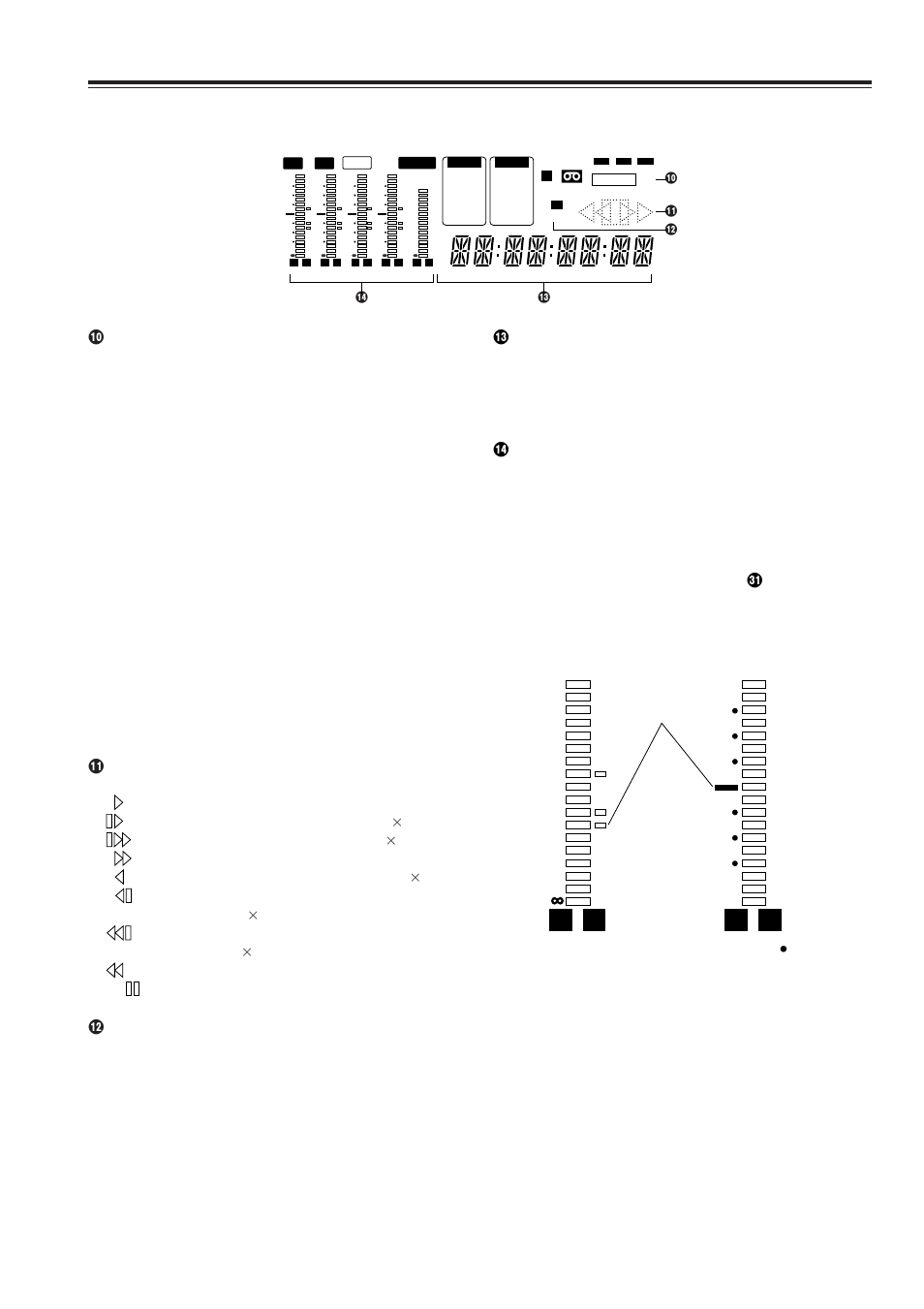Parts and their functions, Display panel l r, Continued) | Panasonic AJ-SD965 User Manual | Page 17 / 86