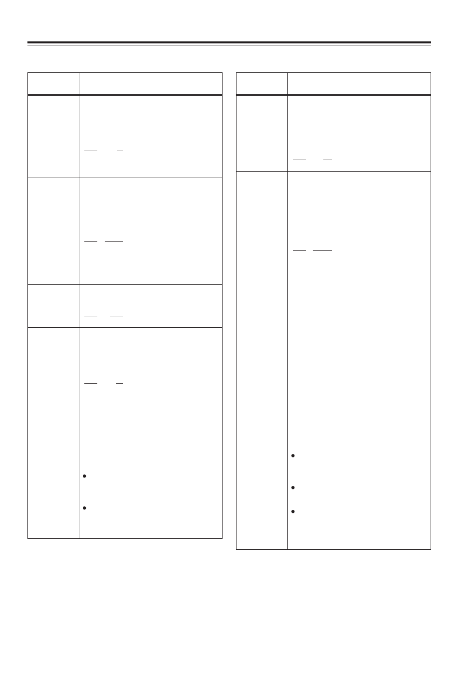 User menus, Setup menus, Continued) | User menu, Basic | Panasonic AJ-SD965 User Manual | Page 40 / 86