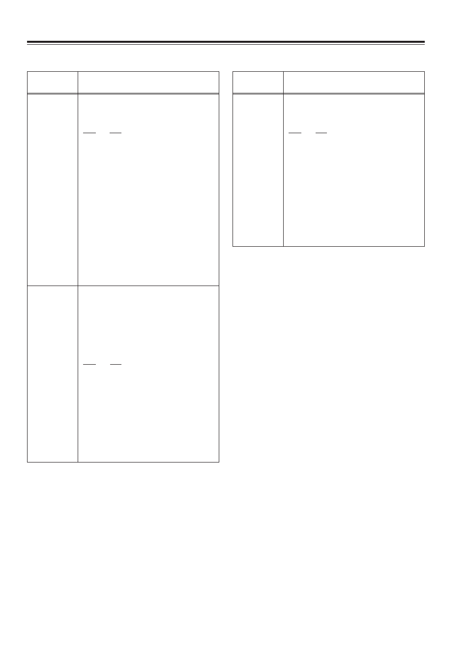 Setup menus, Continued), User menu | Panasonic AJ-SD965 User Manual | Page 50 / 86