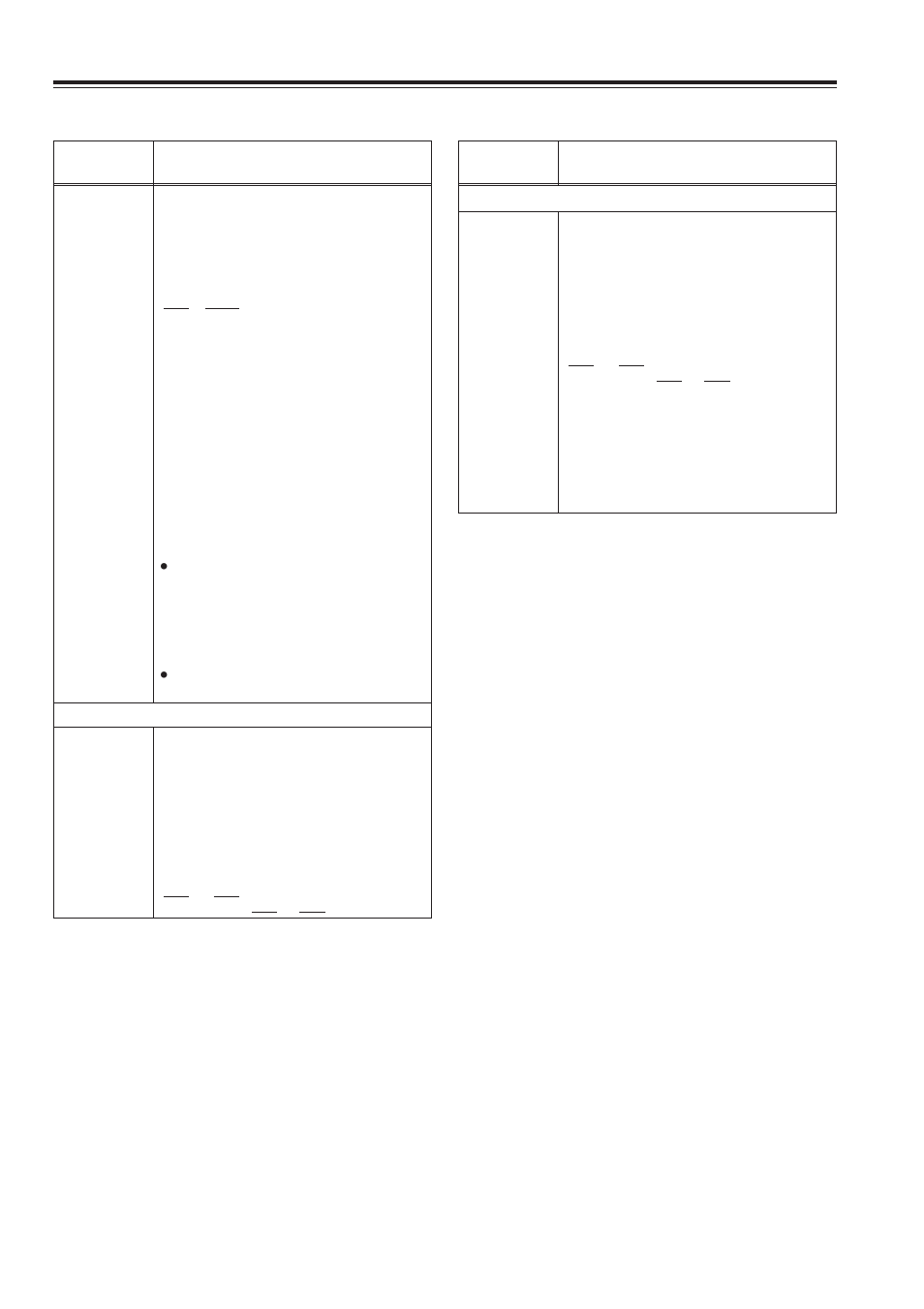 Setup menus, Continued), User menu | V blank | Panasonic AJ-SD965 User Manual | Page 58 / 86