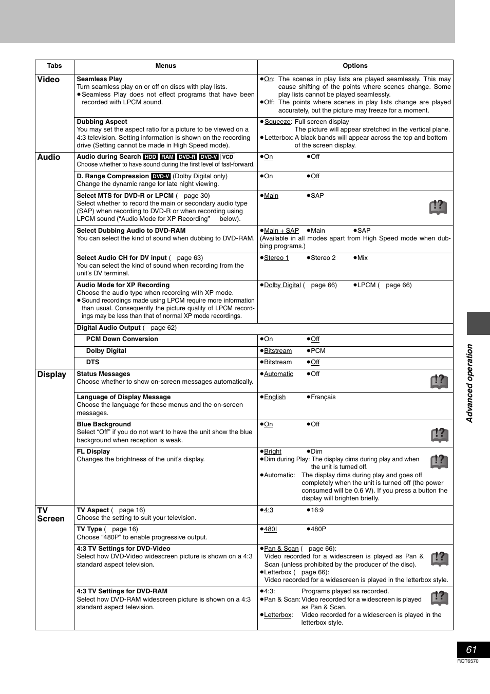 Panasonic DMR-HS2 User Manual | Page 61 / 76