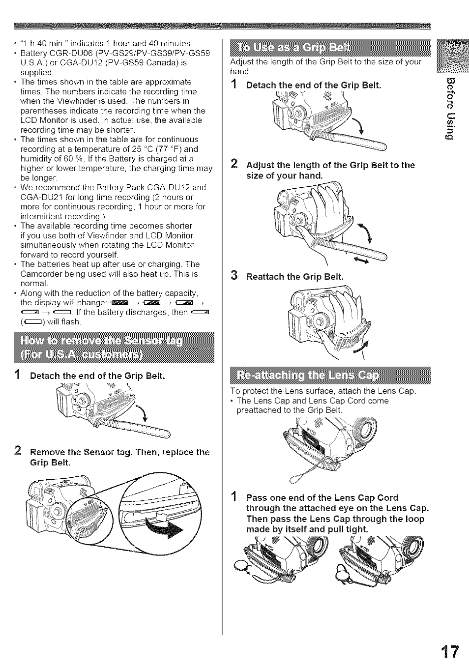 Panasonic PV-GS39 User Manual | Page 17 / 92