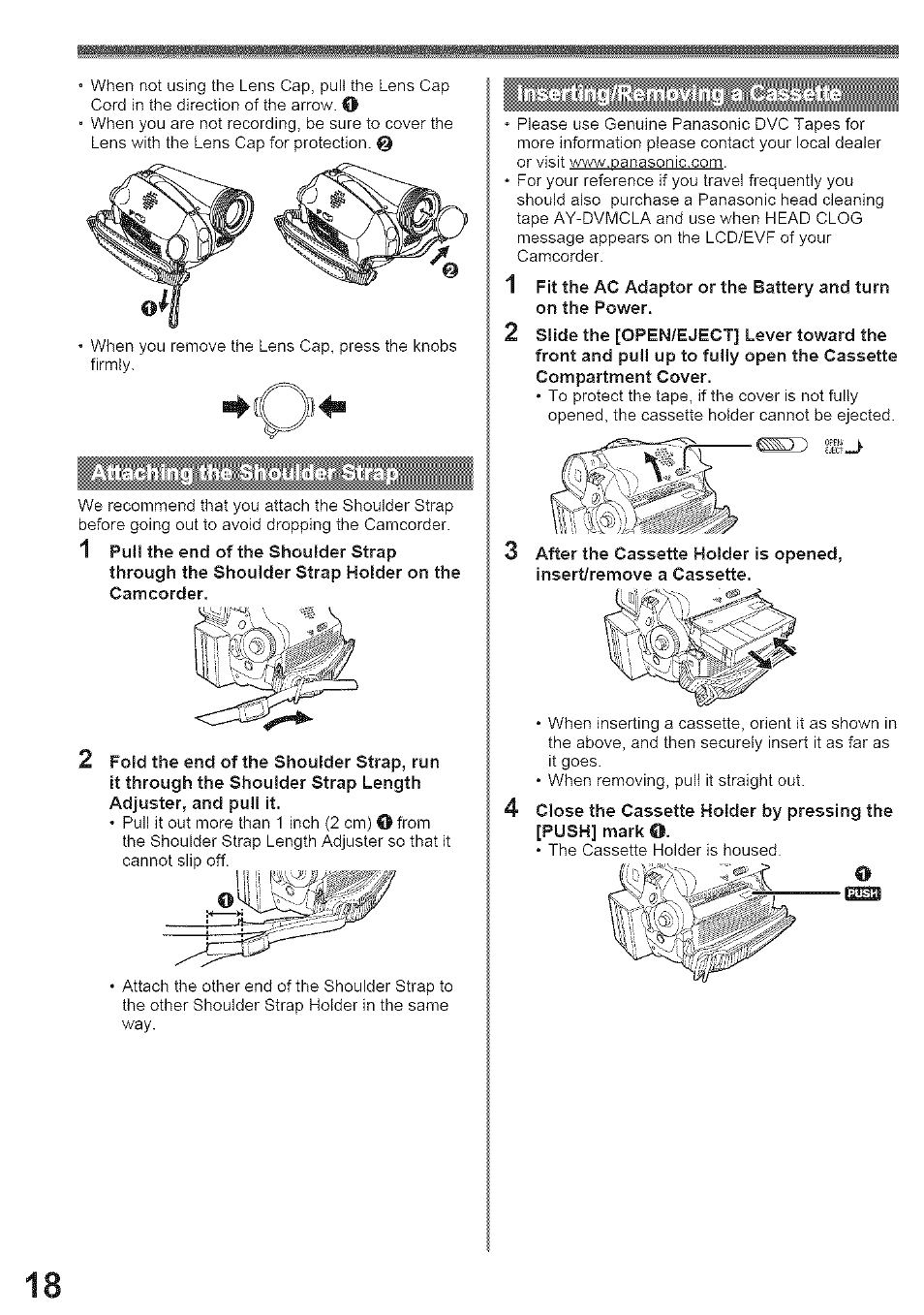 Panasonic PV-GS39 User Manual | Page 18 / 92