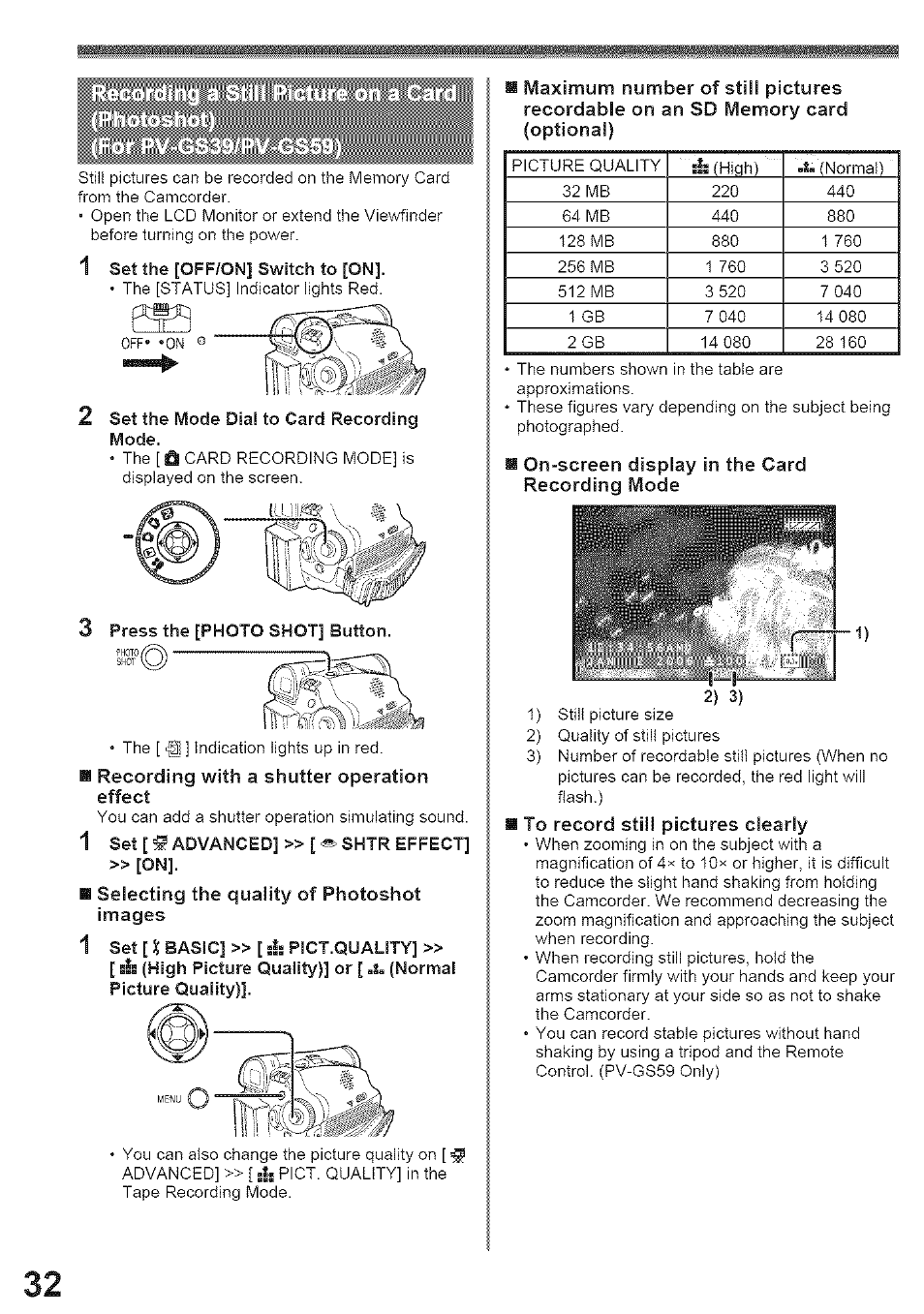 Panasonic PV-GS39 User Manual | Page 32 / 92