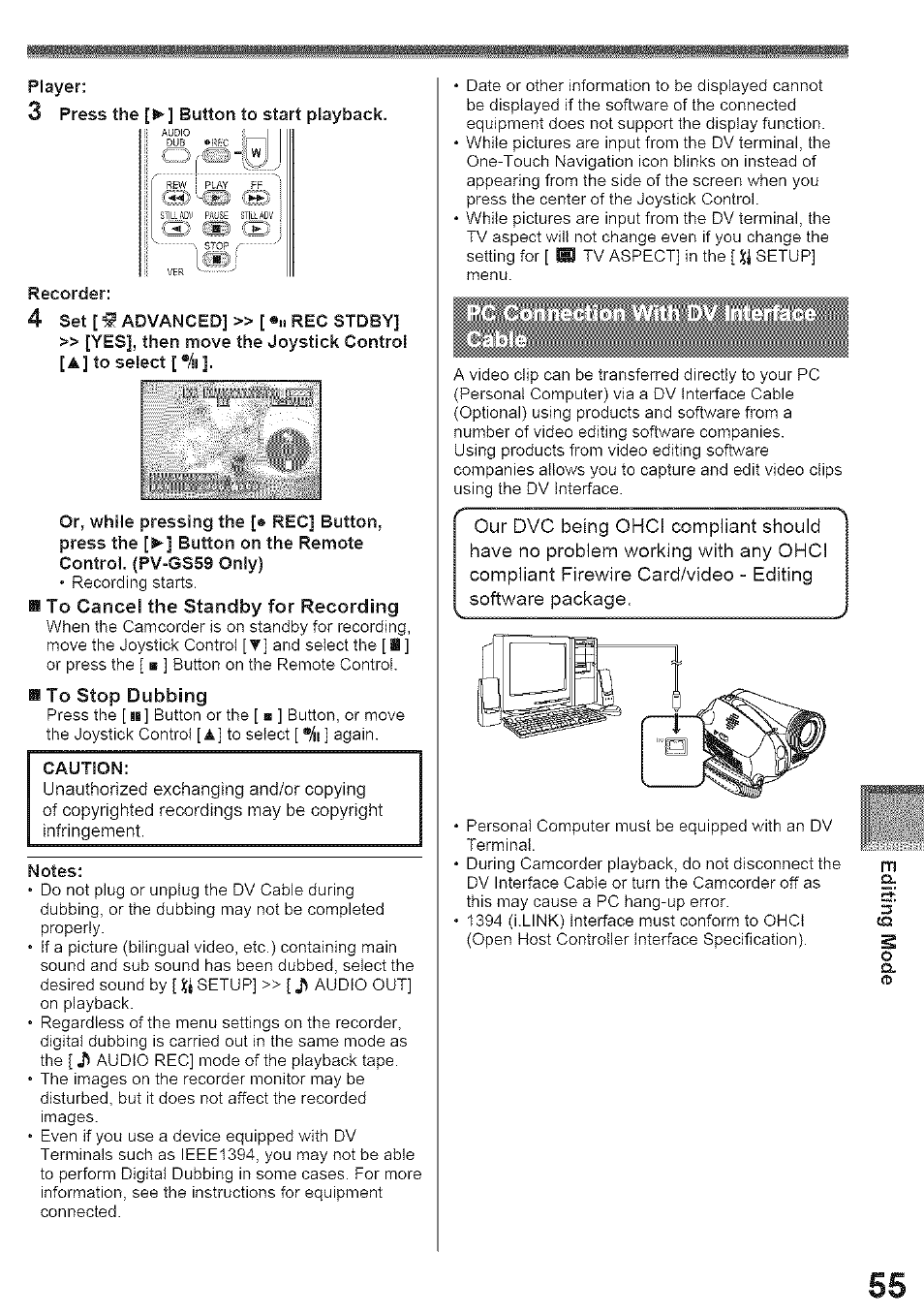 Panasonic PV-GS39 User Manual | Page 55 / 92