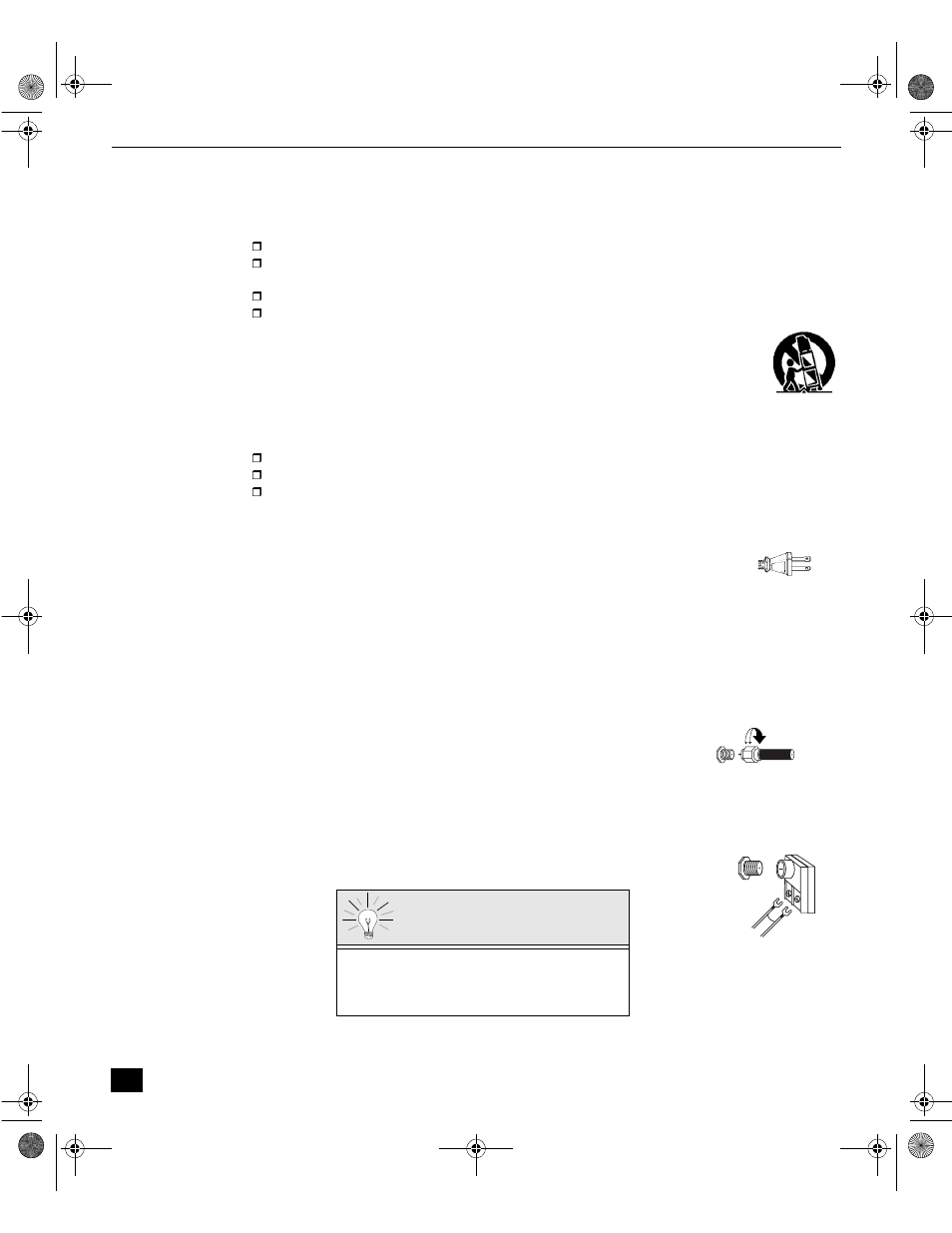 Instalacion, Ubicacion de la television, Conexiones de cable opcional | Cable de suministro de corriente alterna, Cable / antena, Conexion de cable, Conexion de antena, Instalación, Ubicación de la televisión | Panasonic CT-3272S User Manual | Page 24 / 38