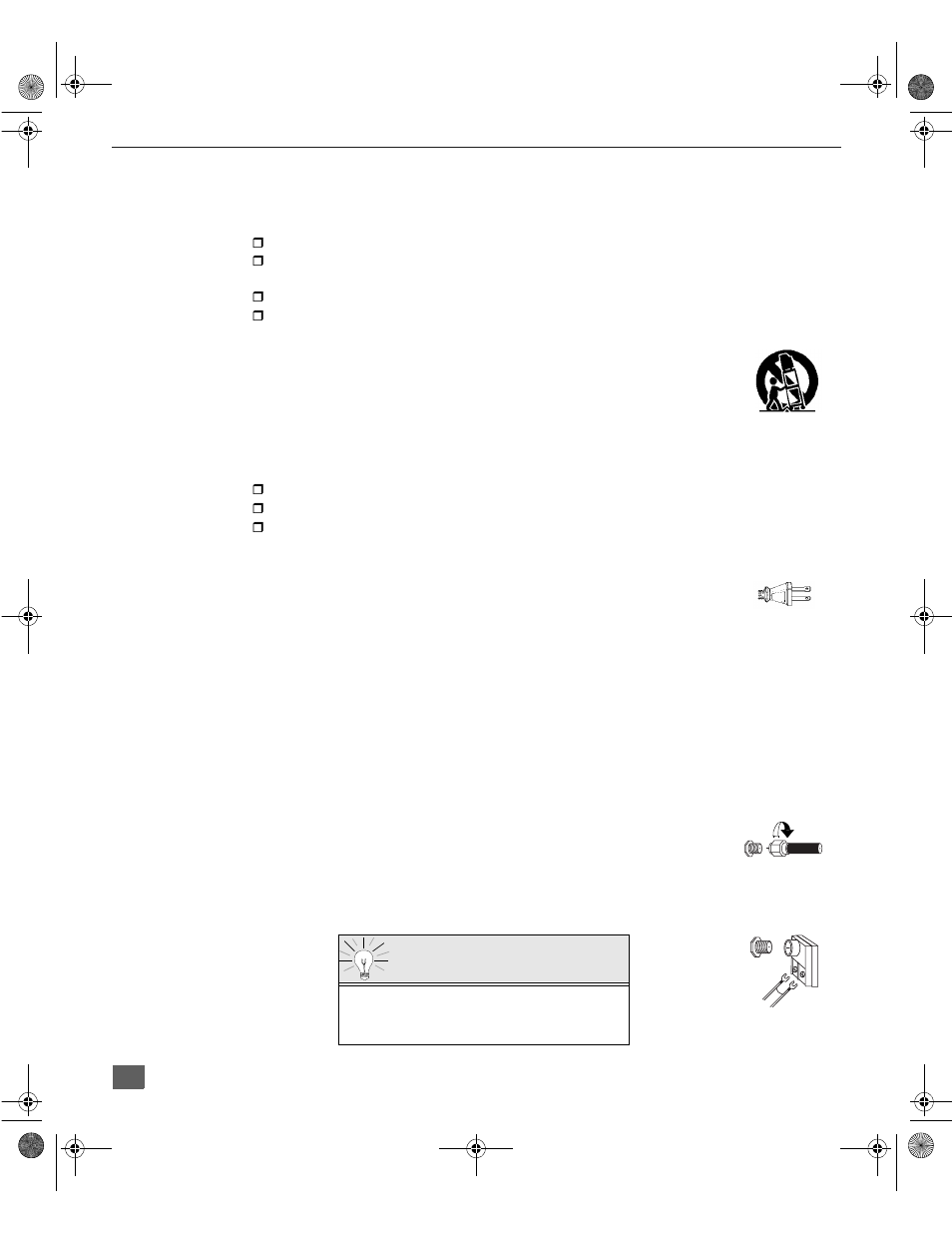 Installation, Television location, Optional cable connections | Ac power supply cord, Cable / antenna, Cable connection, Antenna connection | Panasonic CT-3272S User Manual | Page 5 / 38