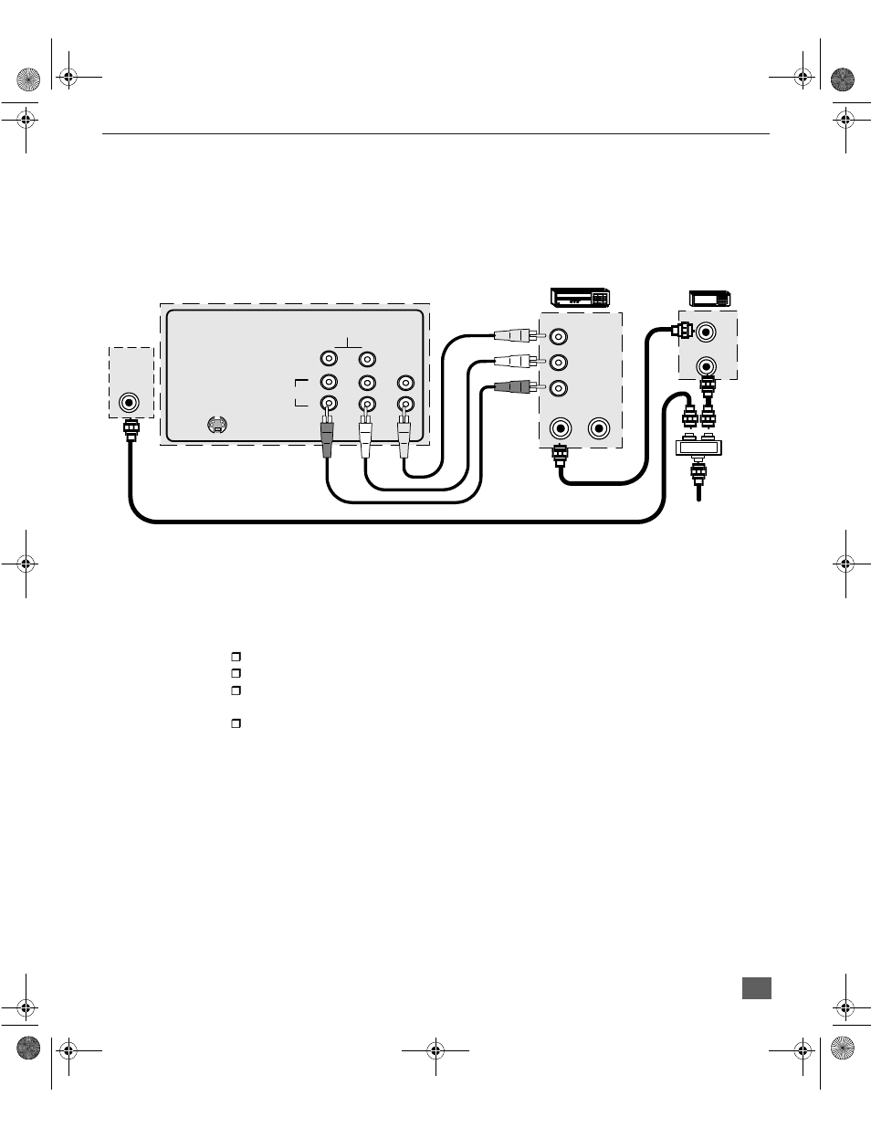 1 tuner picture in picture (pip) operation, Vcr and cable box, 1 tuner picture in picture (pip) operation only | Pip) o, Pip operation with a vcr and cable box | Panasonic CT-3272S User Manual | Page 8 / 38