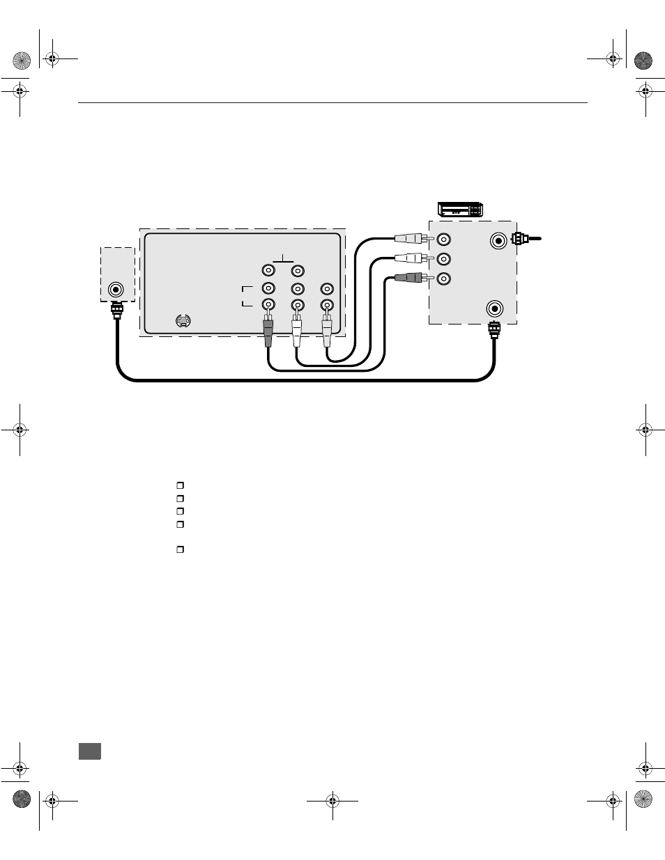 Vcr - no cable box, 1 tuner pip operation with a vcr - no cable box, Pip o | Vcr - n | Panasonic CT-3272S User Manual | Page 9 / 38