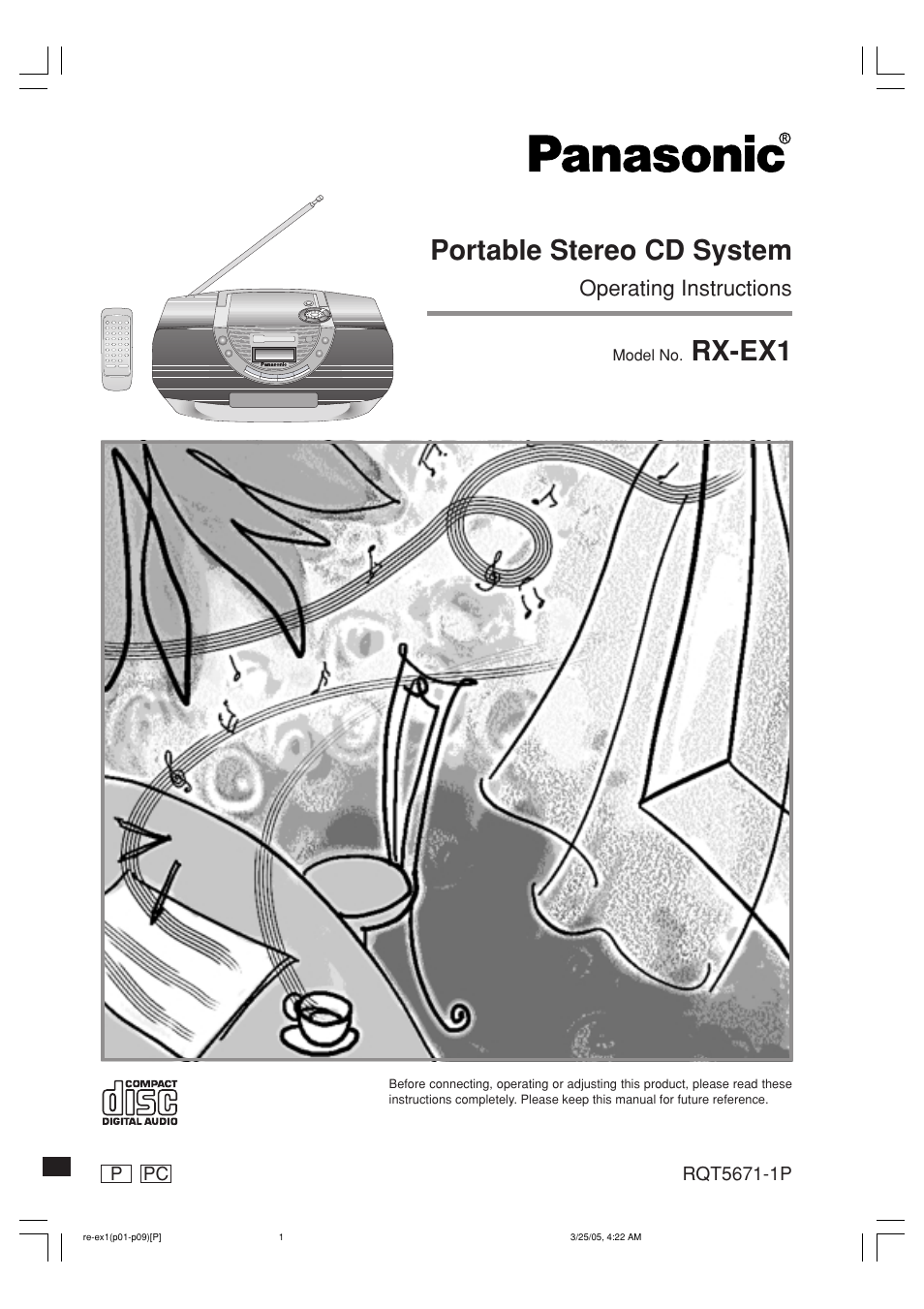 Panasonic RX-EX1 User Manual | 24 pages