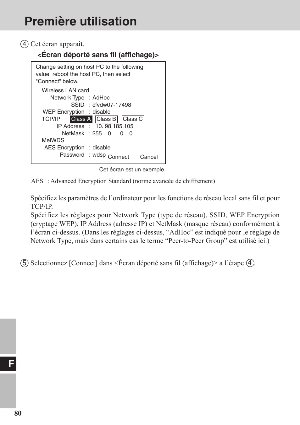 Première utilisation | Panasonic CF-VDW07BH User Manual | Page 80 / 104