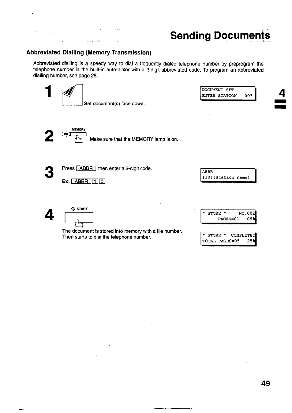 Sending documents | Panasonic PANAFAX UF-321 User Manual | Page 51 / 110