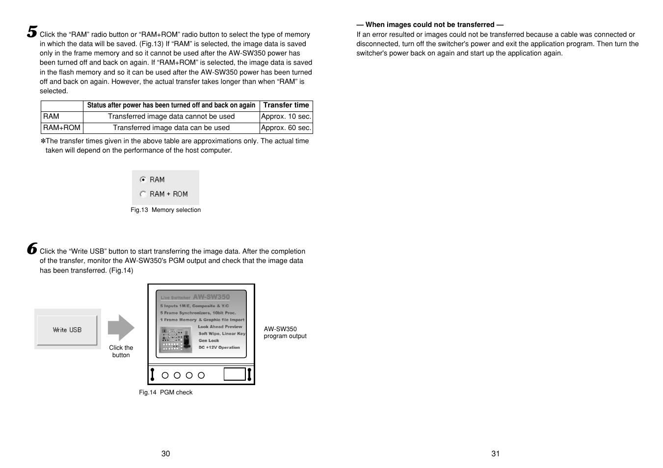 Panasonic AW-SW350P User Manual | Page 16 / 23