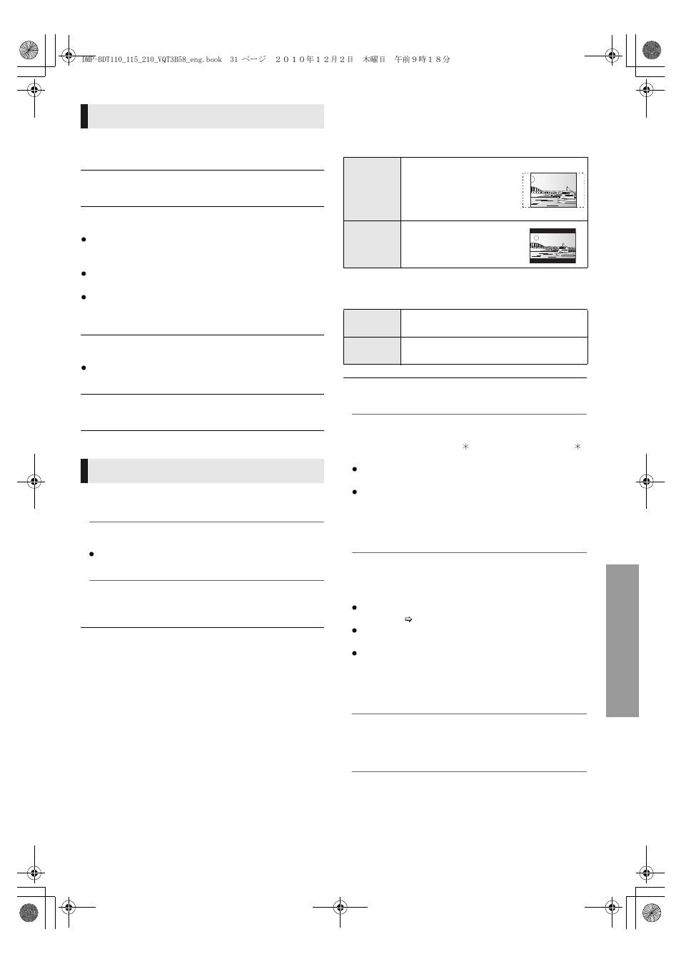Display tv / device connection | Panasonic DMP-BDT110 User Manual | Page 31 / 44