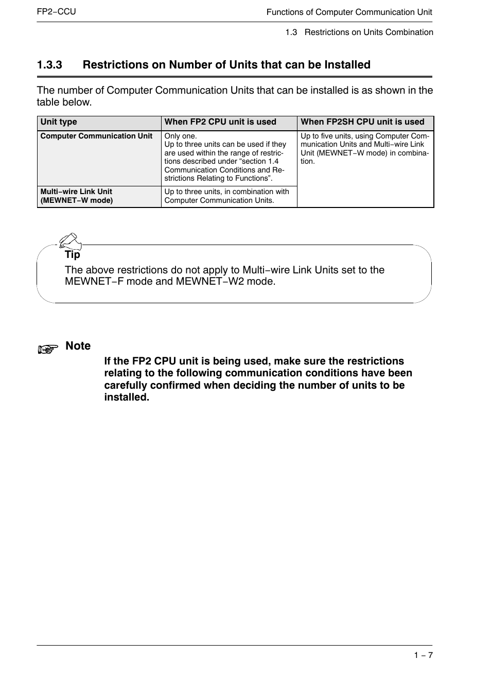 Panasonic FP2 User Manual | Page 13 / 56