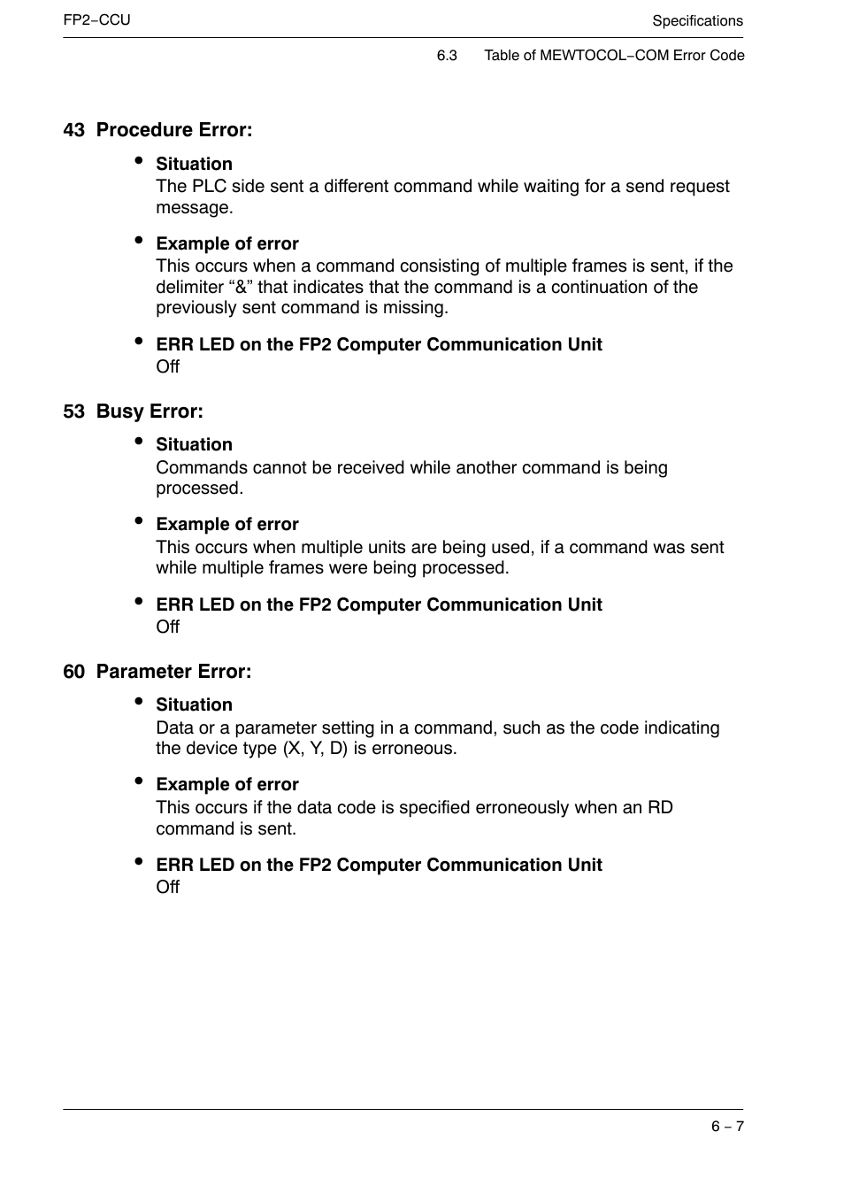 Panasonic FP2 User Manual | Page 49 / 56