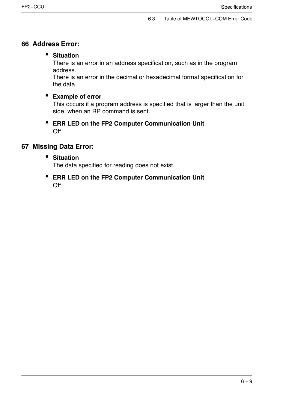 Panasonic FP2 User Manual | Page 51 / 56