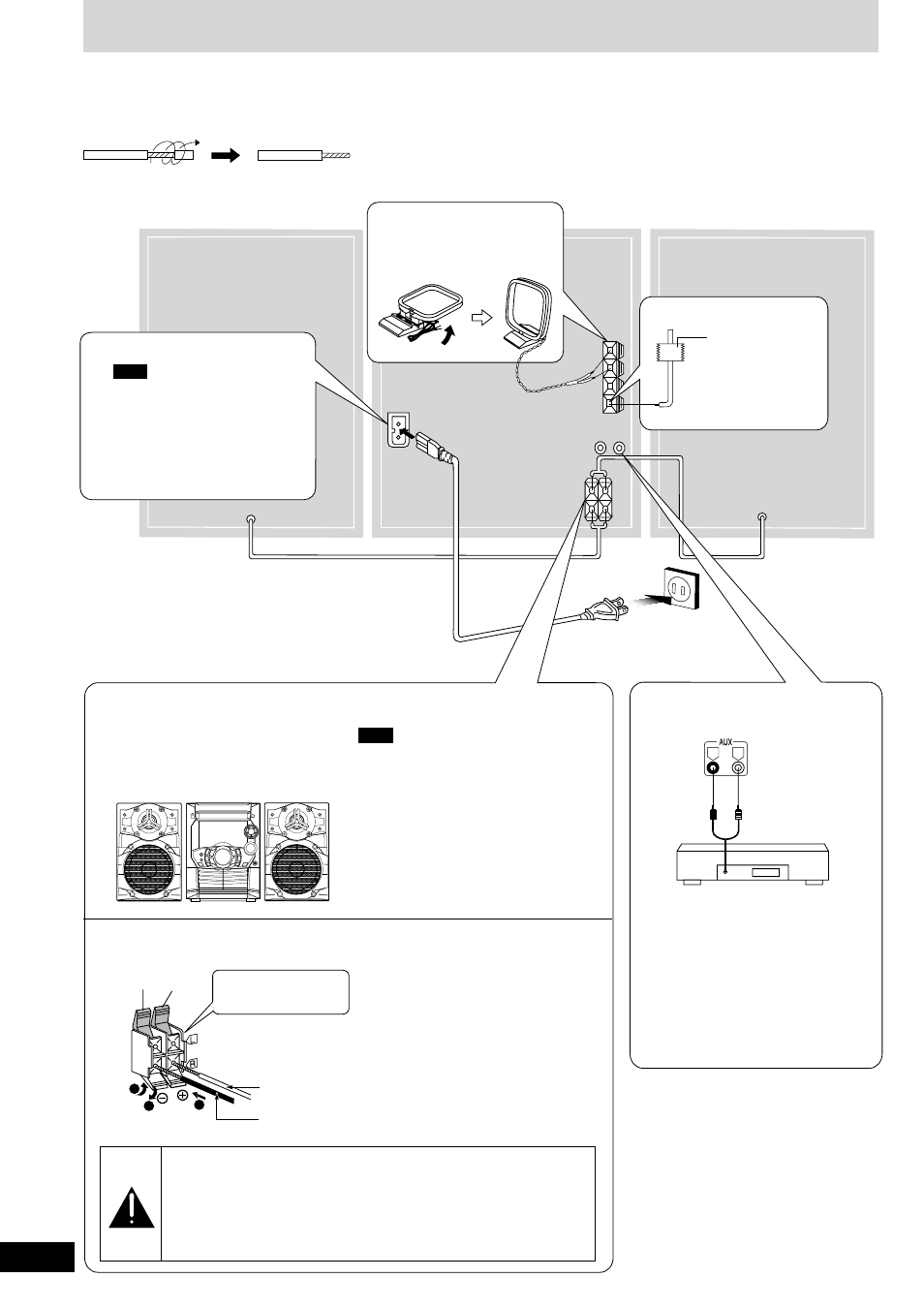 Set-up, R) (l) | Panasonic SC-AK220 User Manual | Page 4 / 16