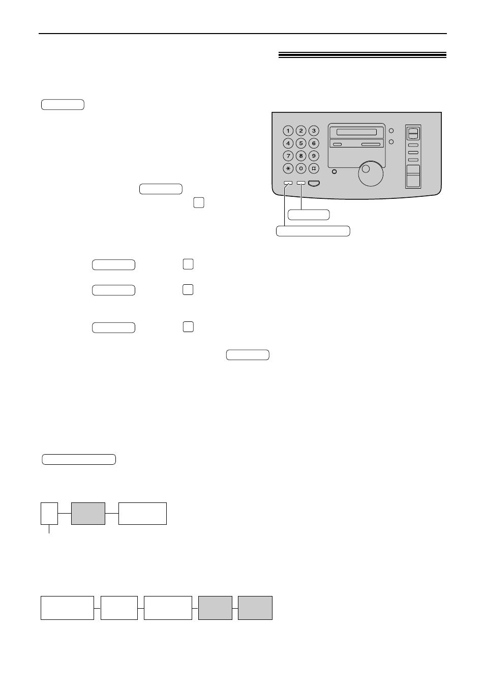 Making and answering calls, Recall and pause buttons, Recall button (to use the recall feature | Pause button (for pbx users) | Panasonic KX-FP181E User Manual | Page 21 / 94