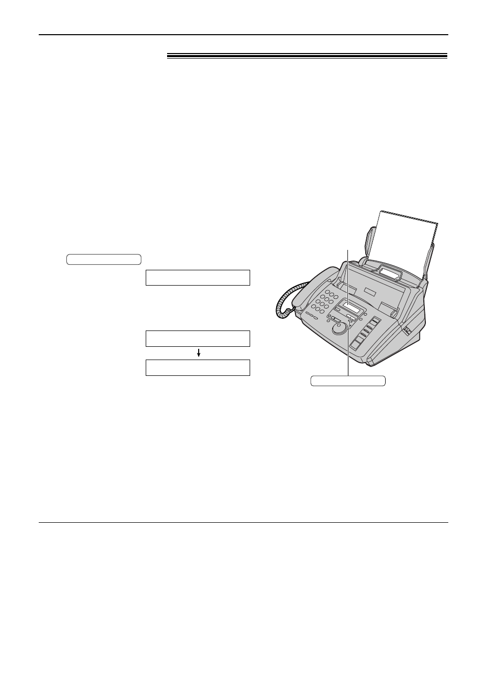 Set-up (kx-fp185 only), Setup, Kx-fp185 only) | Setting up the voice and fax message reception | Panasonic KX-FP181E User Manual | Page 54 / 94