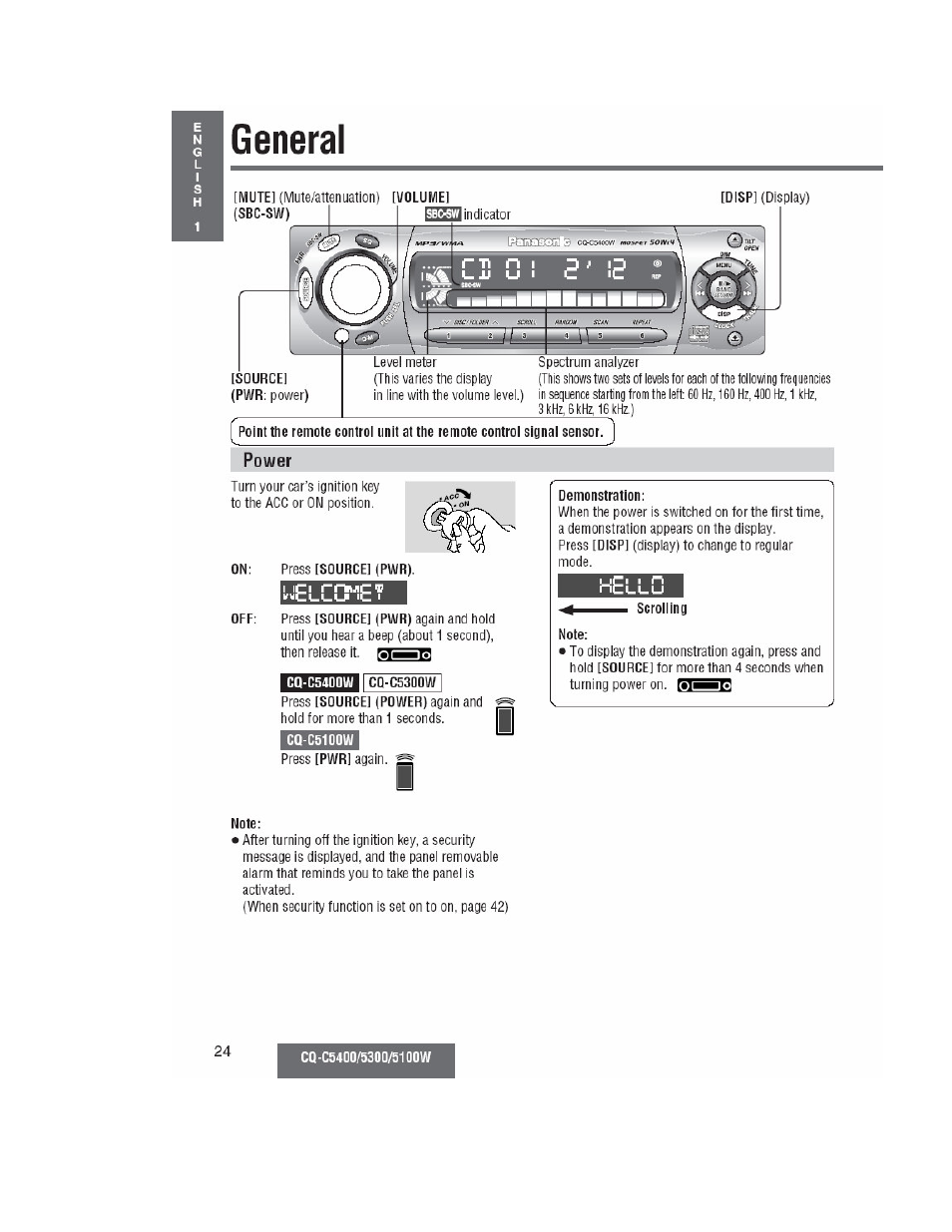 Panasonic CQ-C5100W User Manual | Page 11 / 48