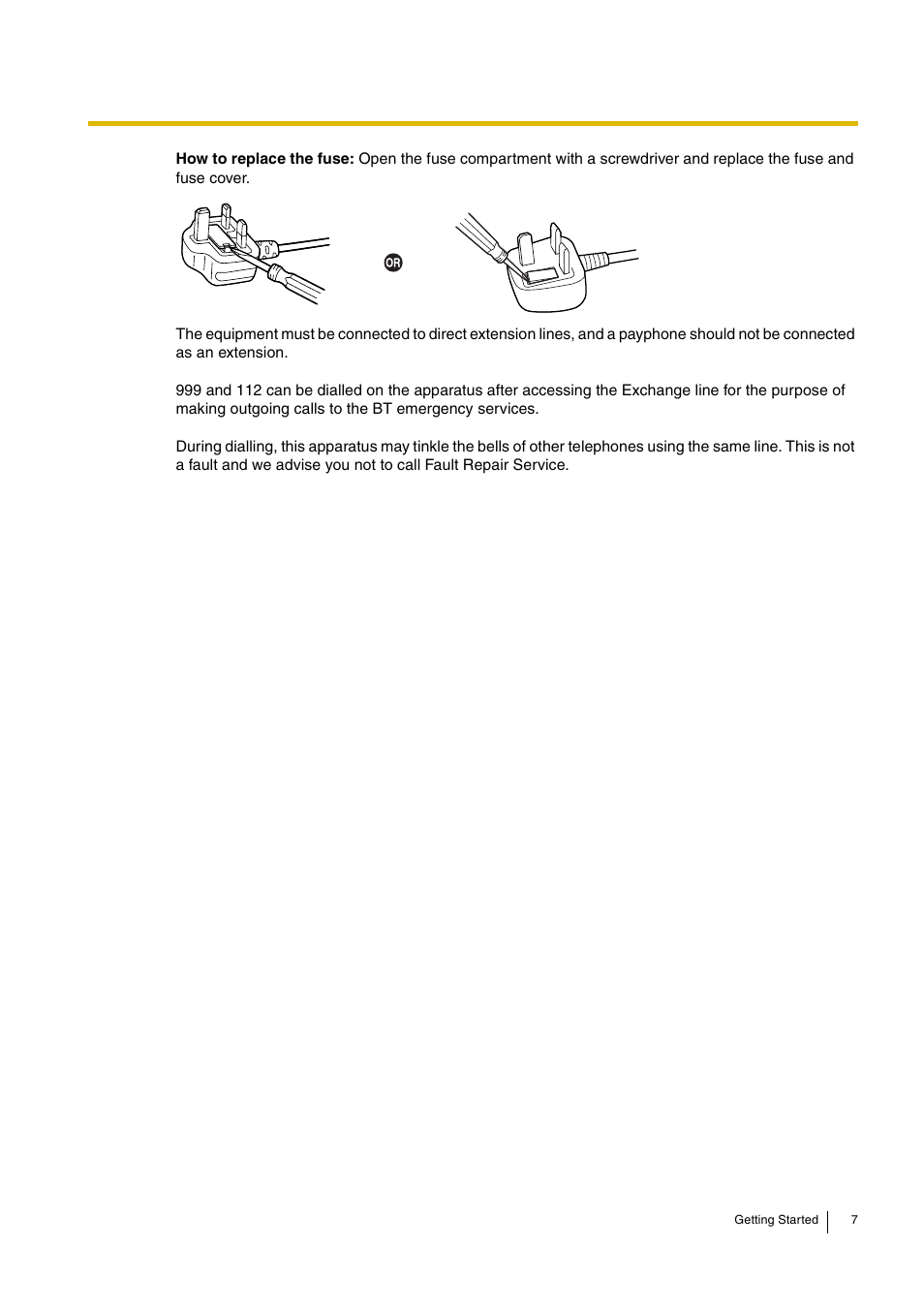 Panasonic ADVANCED HYBRID KX-TEB308 User Manual | Page 7 / 36
