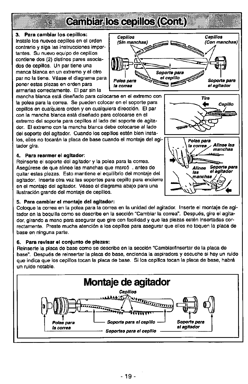 Ш|в1§§шсеьнш(еойё, Montaje de agitador | Panasonic QUICKDRAW MC-V7377 User Manual | Page 43 / 48