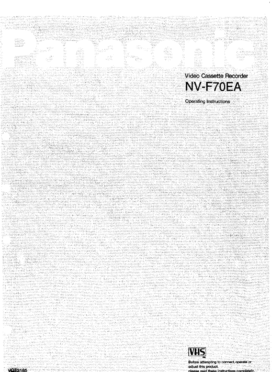 Panasonic NV-F70EA User Manual | 51 pages