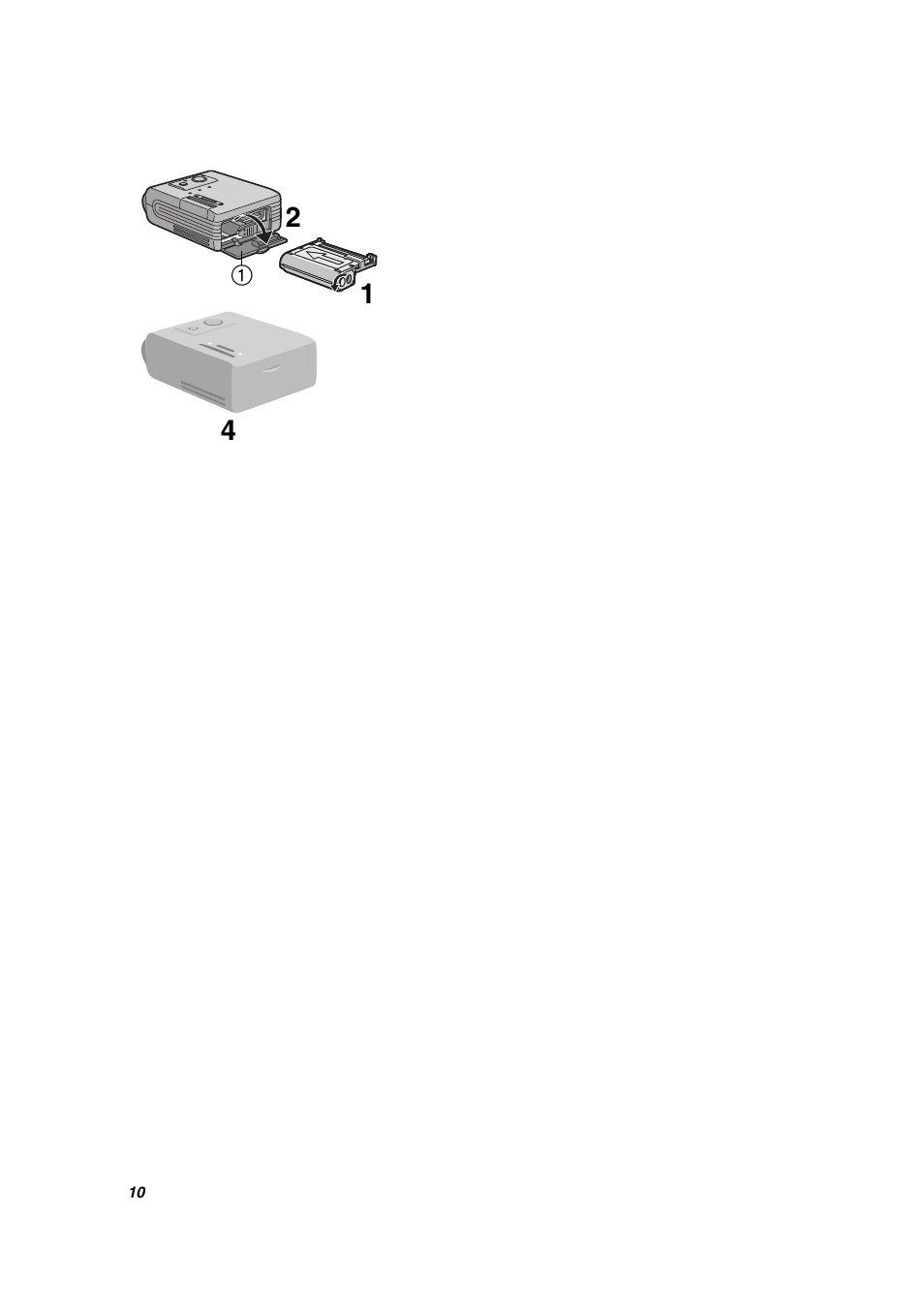 Inserting the ink cassette, Inserting a sd memory card/multimedia card | Panasonic SV-P10U User Manual | Page 10 / 28