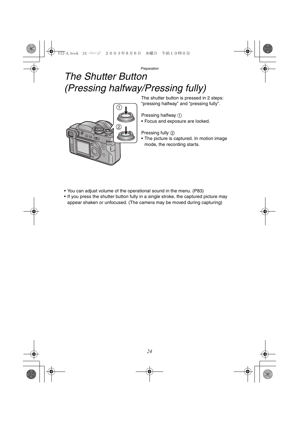 Panasonic DMC-FZ2A User Manual | Page 24 / 104