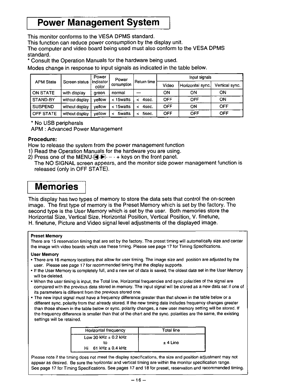Procedure, Power management system | Panasonic PANAFLAT TX-D5L31F User Manual | Page 17 / 67