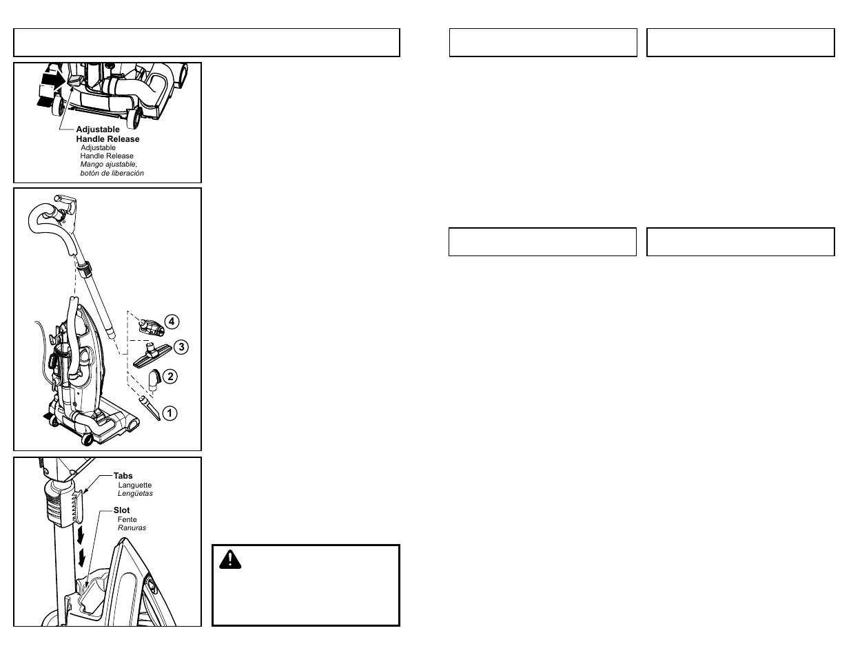 Adjustable handle, Caution | Panasonic MC-V7710 User Manual | Page 20 / 60
