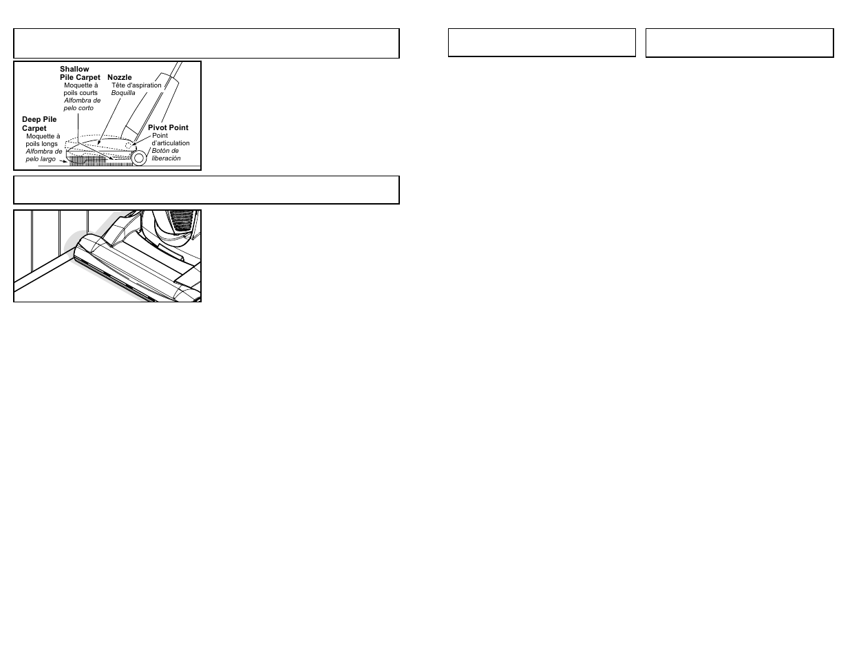 Remplacement de la courroie, Cambio de la correa, Automatic self adjusting nozzle | Edge cleaning | Panasonic MC-V7710 User Manual | Page 45 / 60