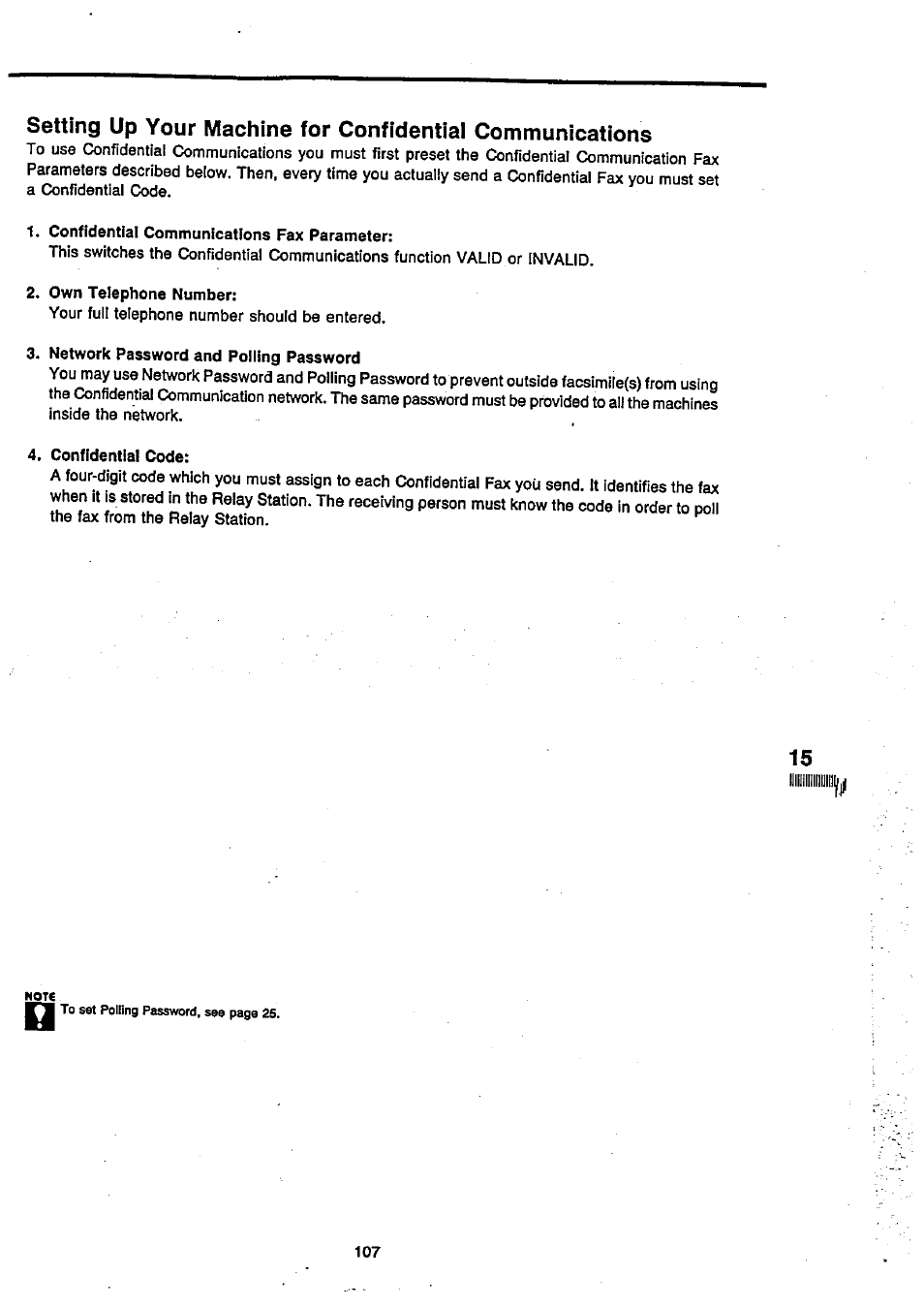 Panasonic Panafax UF-270 User Manual | Page 108 / 123