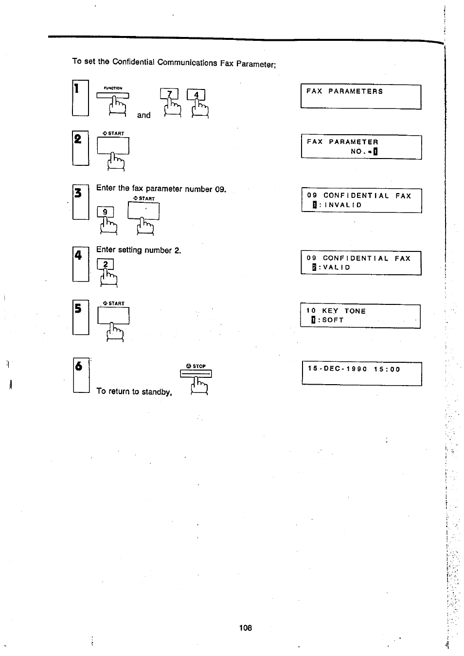 Panasonic Panafax UF-270 User Manual | Page 109 / 123