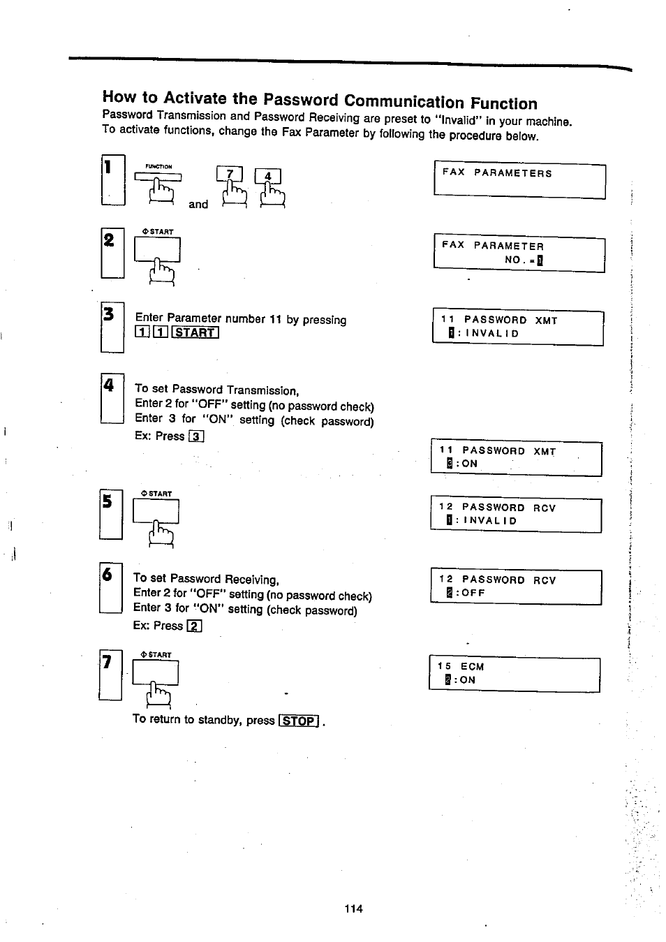 Mmrstarti | Panasonic Panafax UF-270 User Manual | Page 115 / 123