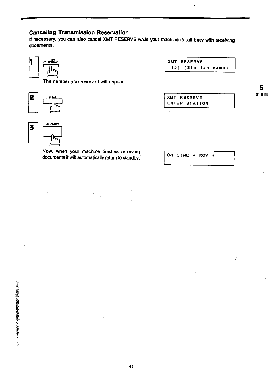 Canceling transmission reservation | Panasonic Panafax UF-270 User Manual | Page 43 / 123