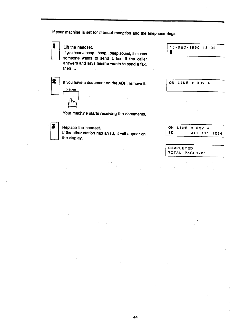 Panasonic Panafax UF-270 User Manual | Page 46 / 123