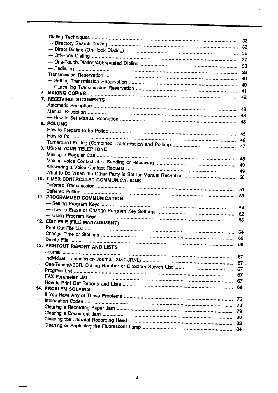 Panasonic Panafax UF-270 User Manual | Page 5 / 123