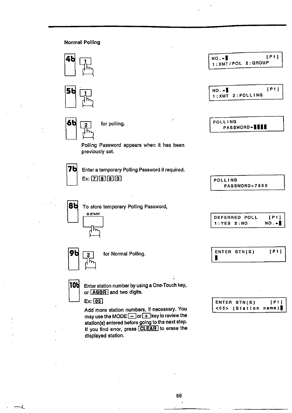 No.-i ip11, I ip | Panasonic Panafax UF-270 User Manual | Page 57 / 123